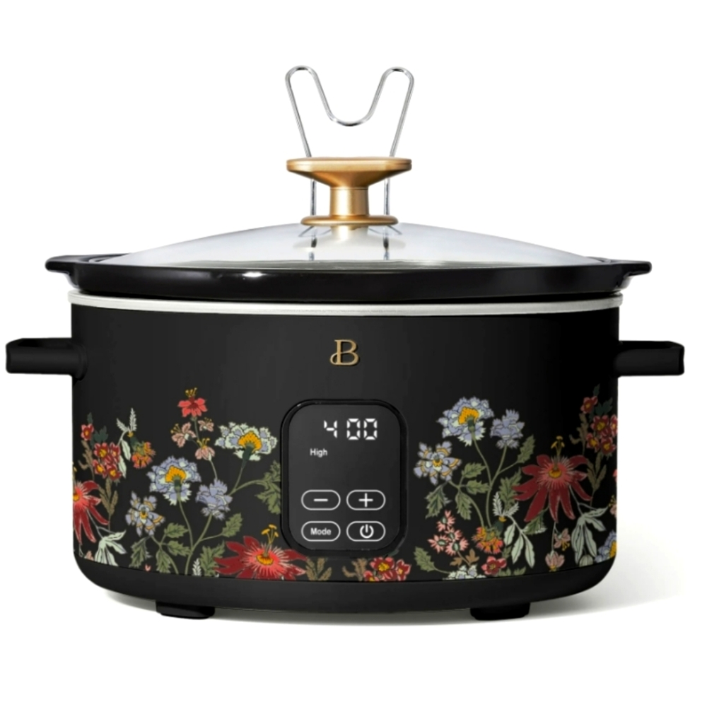 NEW Beautiful by Drew Barrymore 4-Qt Programmable Slow Cooker – Wildflower
